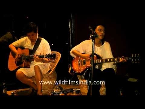 Tipriti Kharbangar and Kapil Chetri at Dzukou restaurant, Delhi