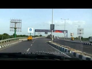 Road leading to Hyderabad airport