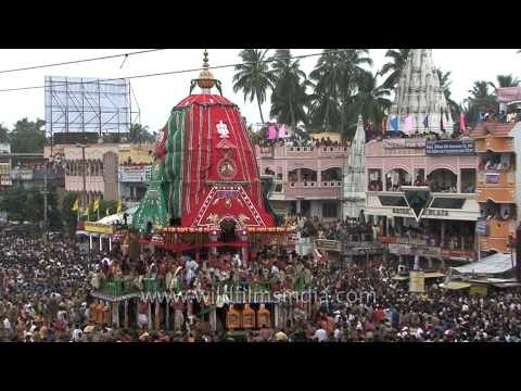 Thousands of devotees gather to pull the chariots of Lord Jagannath