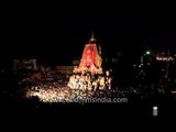 Devotees throng around chariot of Lord Jagannath
