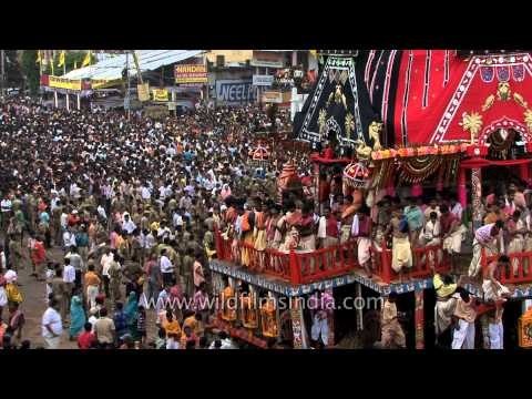 Devotees seek blessings from the Rath of Lord Jagannath during Rath Yatra