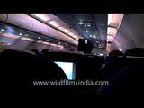 Air India: Inside the aircraft and New Delhi from the air