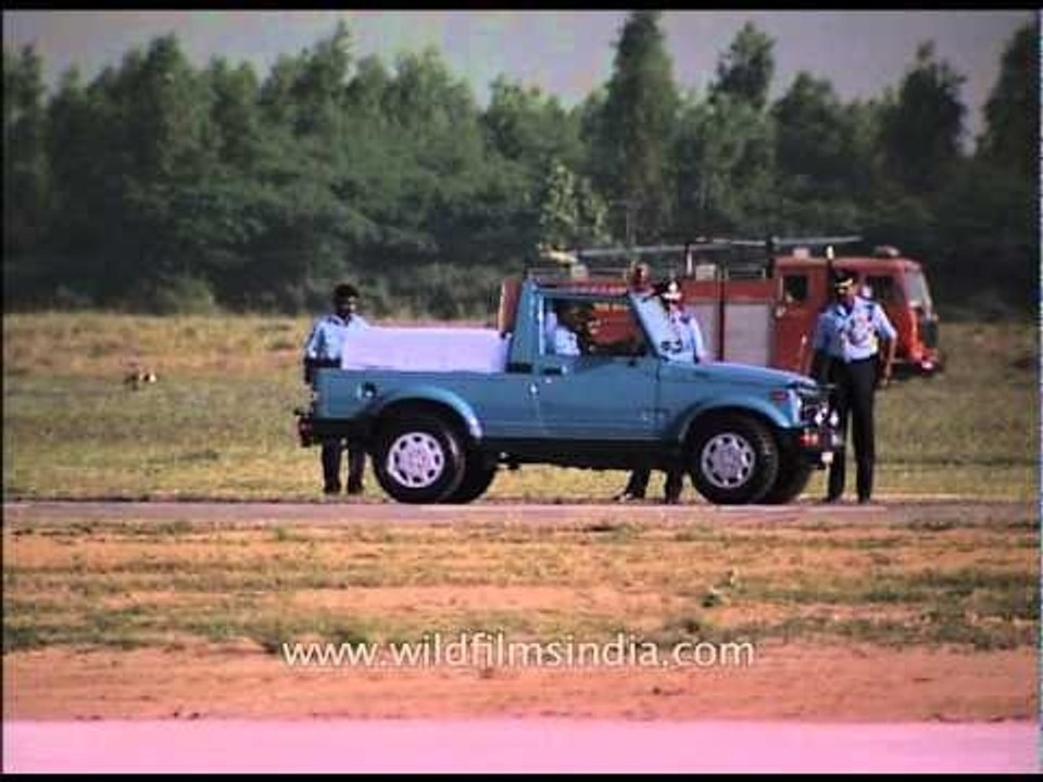 Air Force police gypsy takes round of Hindon air base for security reasons