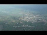 Thailand agriculture and industrial zones as seen aerially