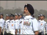 Indian Air Force band performs on the occasion of Air Force day