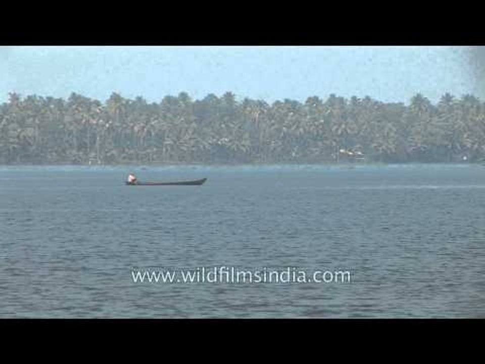 Sailing on backwaters of Kerala