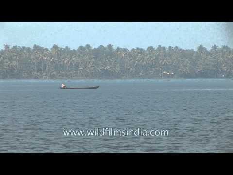 Sailing on backwaters of Kerala