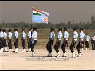 Ready for march past on the occasion of Air Force day
