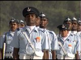 Indian Air Force soldiers stomp their boots - Hindon Air base