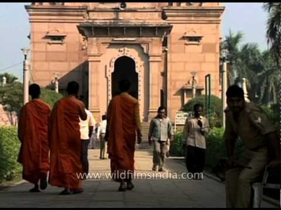 Buddhist monks inside Sarnath - Varanasi