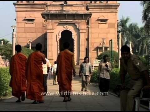 Buddhist monks inside Sarnath - Varanasi