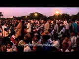 Hindu devotees gathered at Ramleela Maidan to celebrate Dussehra