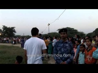 People gather to witness Ravana 'dehen' in Delhi