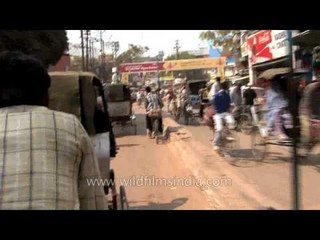Rickshaw ride on the streets of Varanasi