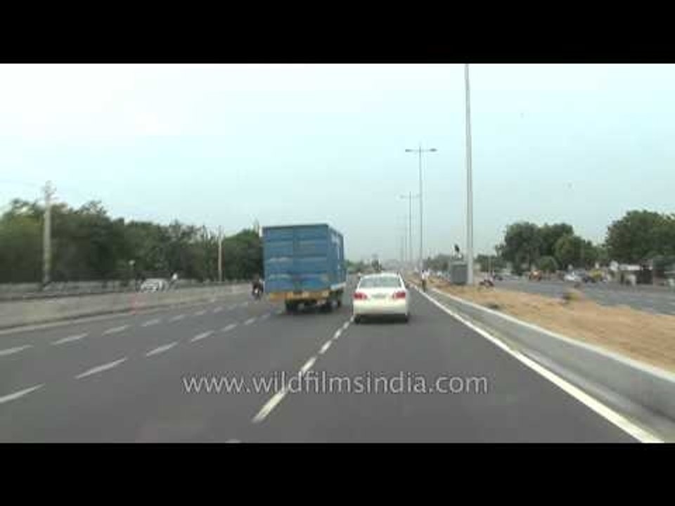 Smooth flow of traffic on Gurgaon roads