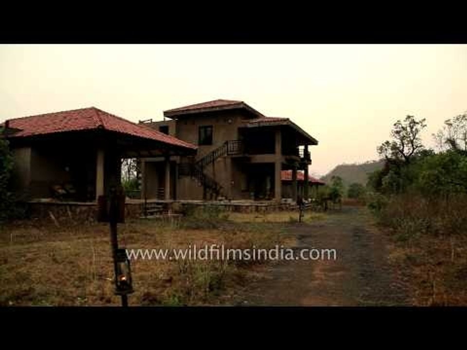 Rural style cottages at King's Lodge in Bandhavgarh