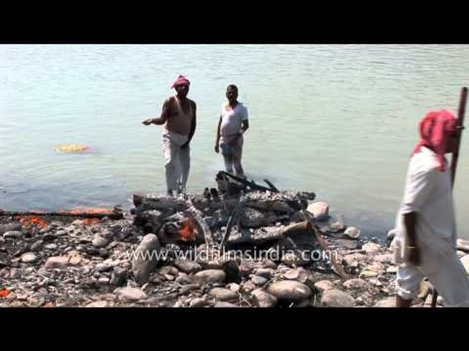 Human corpse completely burned to ashes