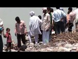 Indians cremating a dead body at a cremation ground