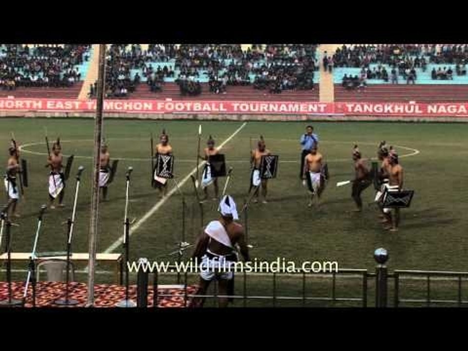 Maring Naga dance demonstrated at Tamchon football tournament