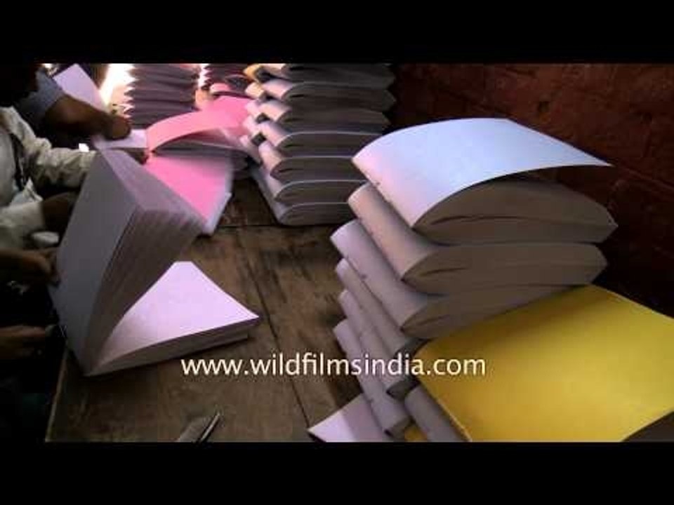 Book binding section - Central braille press, Dehradun