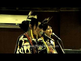 Naga singers perform in New Delhi