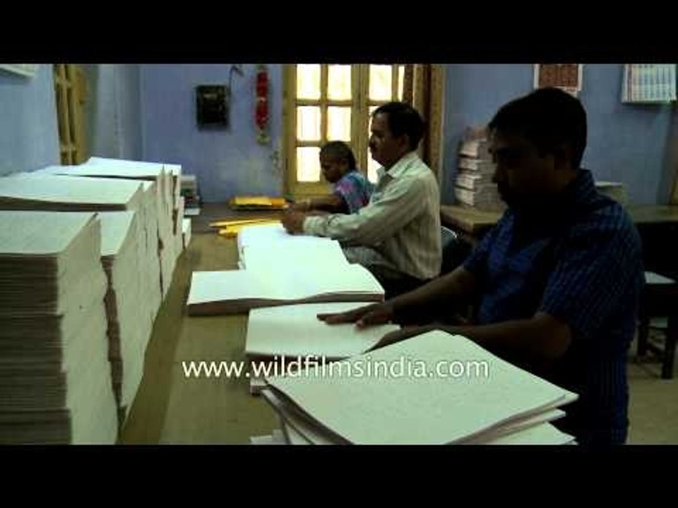 Printing and binding section - Central Braille press