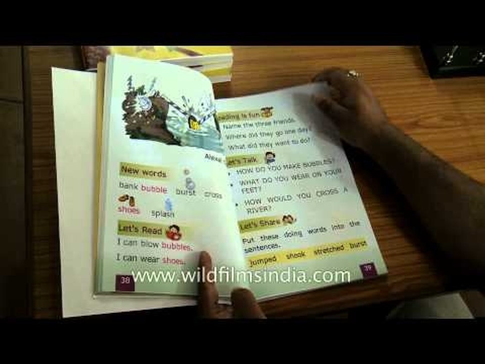 Text book for low vision students