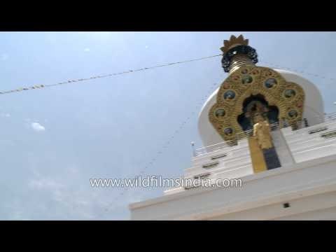 Stupa of Buddha's descent from Devloka at Mindrolling Monastery