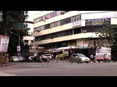 Indian Oil petrol pump near Race Course road, Bangalore