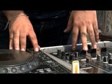 DJ Prince showing his turntable skills during Himalayan Music Festival