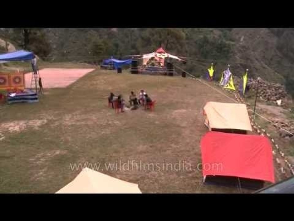 Preparation before the start of Himalayan Music Festival 2014