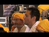 Devotees singing 'Sai' bhajan - 'Shiv Nandan Deen Dayal Ho Tum'