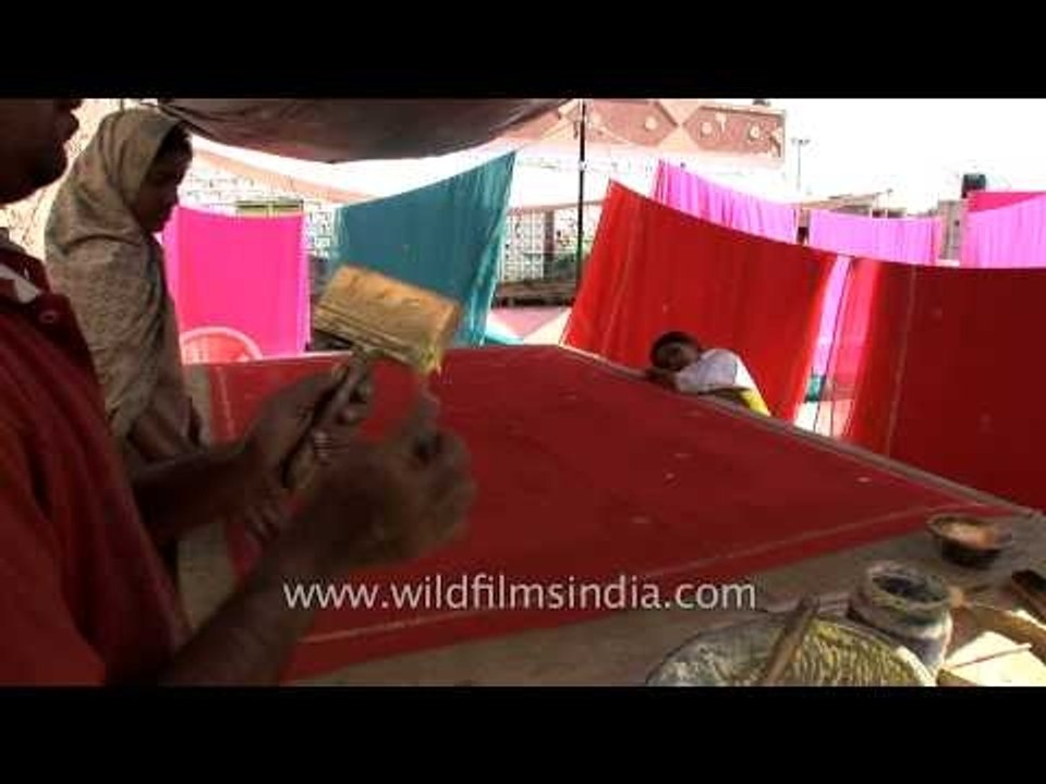 Block printing in Rajasthan