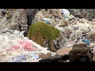 Piles of paper lined up for pulping and recycling