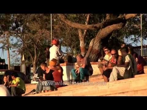 Visitors at Jaipur Ghat - Pushkar, Rajasthan