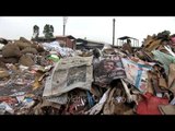 Waste paper for recycling at a recycling yard in Mawana