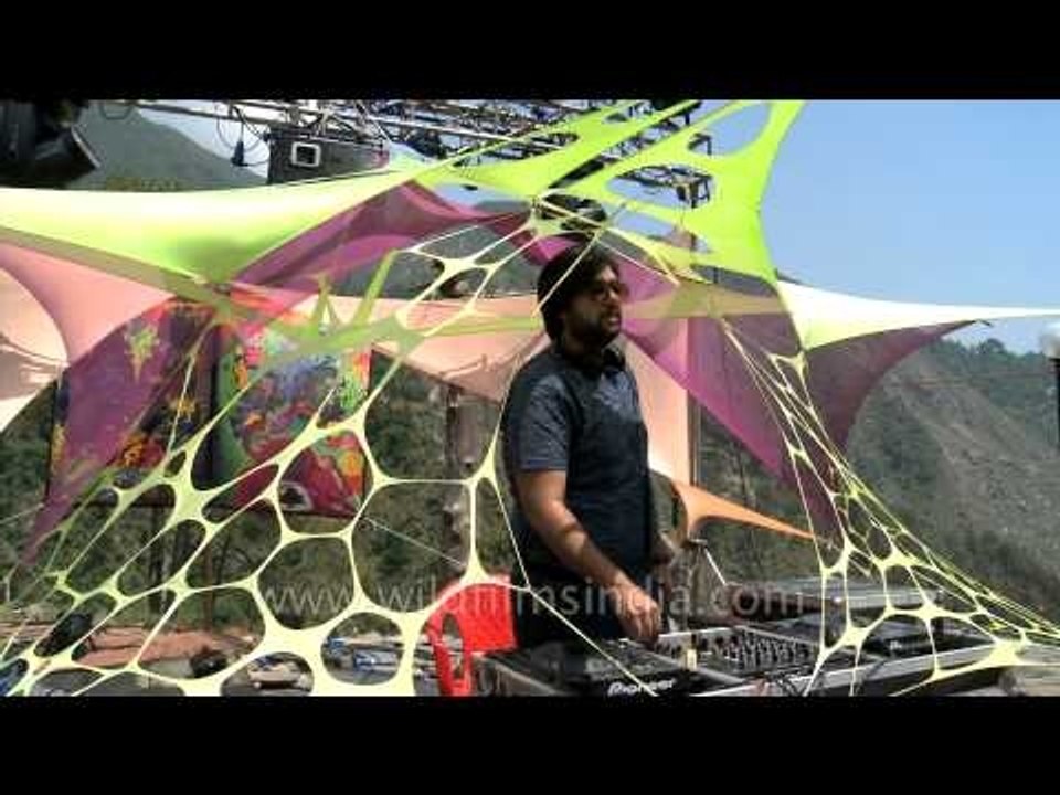 Electro dance music echoing around Bhagsu Valley - Himalayan Music Festival
