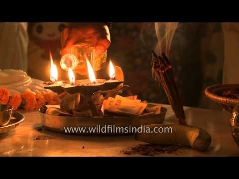 Devotees gathered for evening prayer at Sai Baba temple, Nakronda