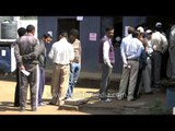 India votes - people queue up to exercise their voting right in Lohaghat town