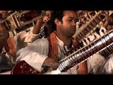 Shivkumar Sharma and Shri Shri Ravi Shankar at sitar concert