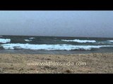 Waves lapping upon the shores of Andaman and Nicobar Islands
