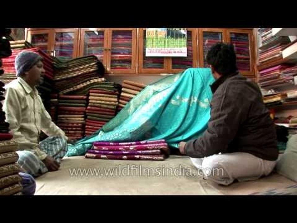 Hand crafted and hand woven Banarasi sarees for sale in Varanasi