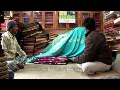 Hand crafted and hand woven Banarasi sarees for sale in Varanasi