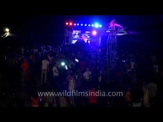 DJ got the crowd going on the dance floor at Bhagsunath