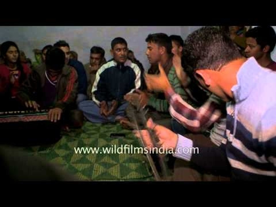 Kumaoni bhajan sung by groom's relatives