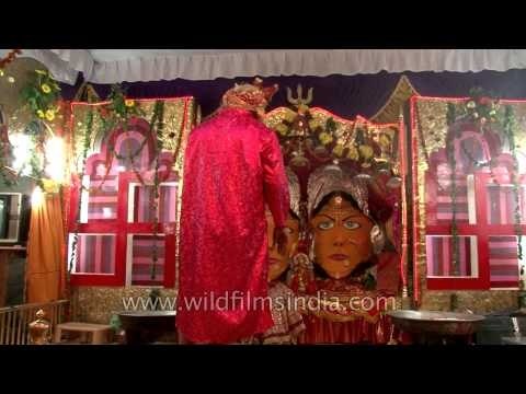 Priest performing rituals at Naina Devi Temple - Nainital