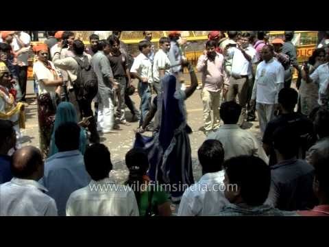 BJP supporters celebrate the party's winning performance in the general elections