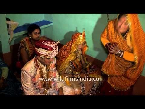 Blessing the newly-weds couple : Kumaoni wedding