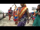 Choliya dancers of Uttarakhand performs at a Kumaoni wedding