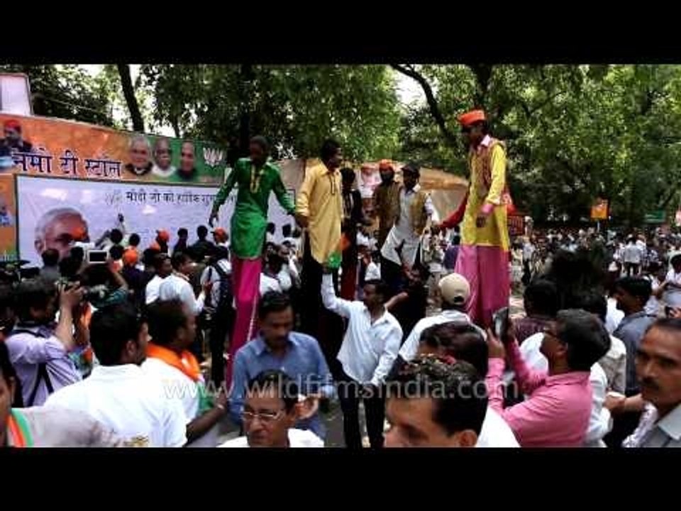 India's BJP workers and supporters celebrate historic win